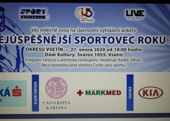 Pozvánka na vyhlášení Nejlepšího sportovce roku 2019 okresu Vsetín