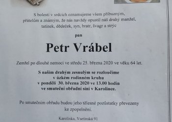 Do fotbalového nebe odešel Petr Vrábel