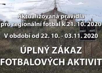 Úplný zákaz fotbalových aktivit