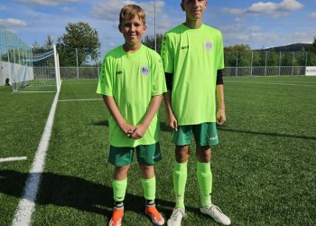 Matěj Daňa a Jonáš Trlica v okresním výběru U13. Představují se Liptálské přípravky
