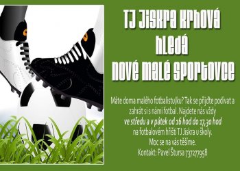 Jiskra Krhová hledá nové malé sportovce