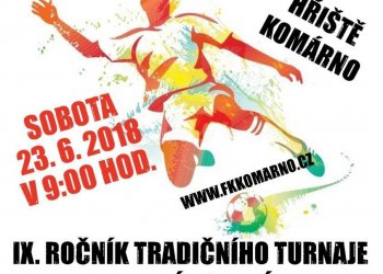 IX. ročník tradičního turnaje v malé kopané KOMÁRNO OPEN CUP 2018