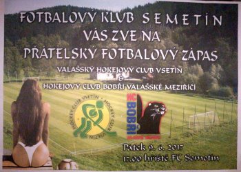 Na hokej, na fotbal do Semetína
