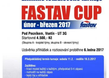 Fastav Cup 2017 byl kompletně rozlosován
