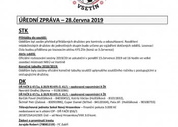 Foto č. 1 - Informace OFS Vsetín - ÚZ, tabulky, přehled přihlášek a návrh skupin mládežníků