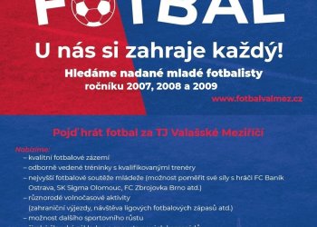 Foto č. 1 - Valmez hledá mladé fotbalisty ročníků 2007, 2008 a 2009