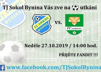 Foto č. 1 - Bynina vyzve šest zápasů neporažený Leskovec