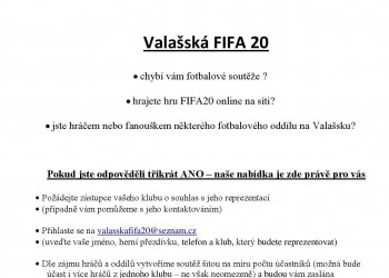 Foto č. 1 - Hlaste se do Valašské FIFY20!