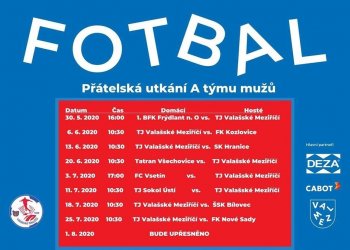 Foto č. 1 - Jízdní řád přípravných utkání Valmezu v rámci letní přípravy