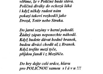 Foto č. 2 - Vzpomínka Františka Orsága na Špacíra Olina Procházku z Poličné - Olinova báseň