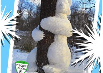 Foto č. 1 - Soutěž TJ Sokol Loučka O nejhezčí sněhovou sochu