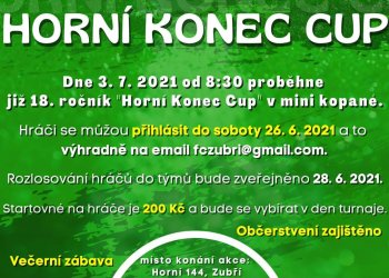 Foto č. 1 - FC Zubří pořádá 18. ročník Horní konec Cupu