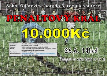 Foto č. 1 - Opatovice zvou v sobotu 26. června na 5. ročník Penaltového krále