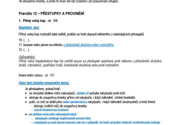 Foto č. 5 - Změny pravidel fotbalu od 1. 7. 2021