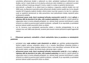 Foto č. 1 - Epidemiologická pravidla pro konání amatérských soutěží