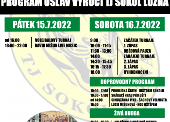 Foto č. 1 - TJ Sokol Lužná zve na oslavy 70 let klubu