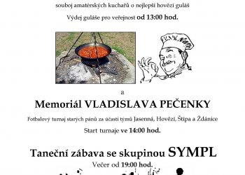 Foto č. 1 - SK Jasenná zve na 6. Jasenský Gulášfest a Memoriál Vladislava Pečenky