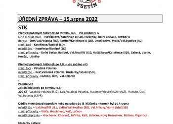 Foto č. 1 - ÚZ OFS Vsetín - 15. srpna