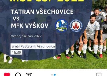 Foto č. 1 - Všechovice hlásí připraveno na dnešní 2. kolo MOL Cupu doma proti Vyškovu. Včerejší pozvánka Erika Hrabovského
