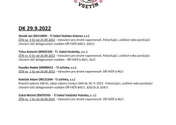 Foto č. 1 - DK OFS Vsetín - 29. září
