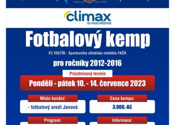 Foto č. 1 - FC Vsetín pořádá letní kemp pro ročníky 2012 - 2016