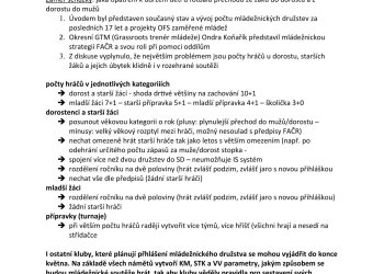 Foto č. 1 - Jak pomoci rozvoji fotbalové mládeže v okrese Vsetín a výstupy z pracovního semináře dne 9. května