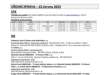 Foto č. 1 - ÚZ OFS Vsetín - 22. června