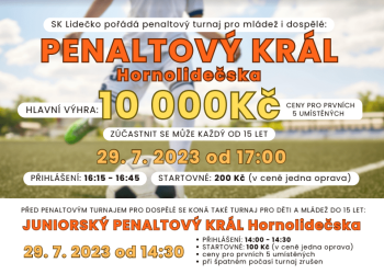 Foto č. 1 - Přijďte v sobotu do Lidečka na Penaltového králce Hornolidečska