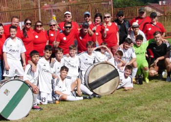 Foto č. 1 - Mladší žáci SD Prostřední Bečva/Horní Bečva čtvrtí na okresním finále mladších žáků