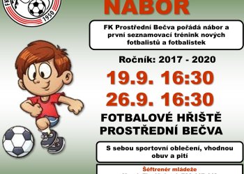 Foto č. 1 - Fotbalový nábor na Prostřední Bečvě
