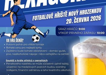 Foto č. 1 - HEXAGONÁL 2026 v Novém Hrozenkově: Fotbal, zábava a souboj penaltových střelců!
