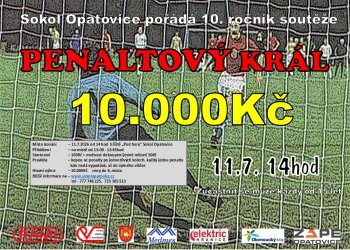 Foto č. 1 - Pozvánka do Opatovic: PENALTOVÝ KRÁL – 10. ročník soutěže!